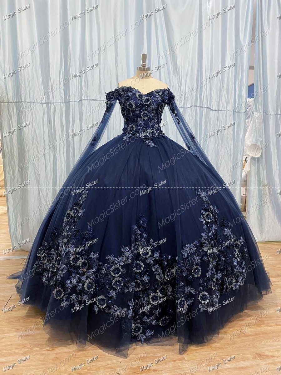 instock 3D Flowers Quinceanera dresses