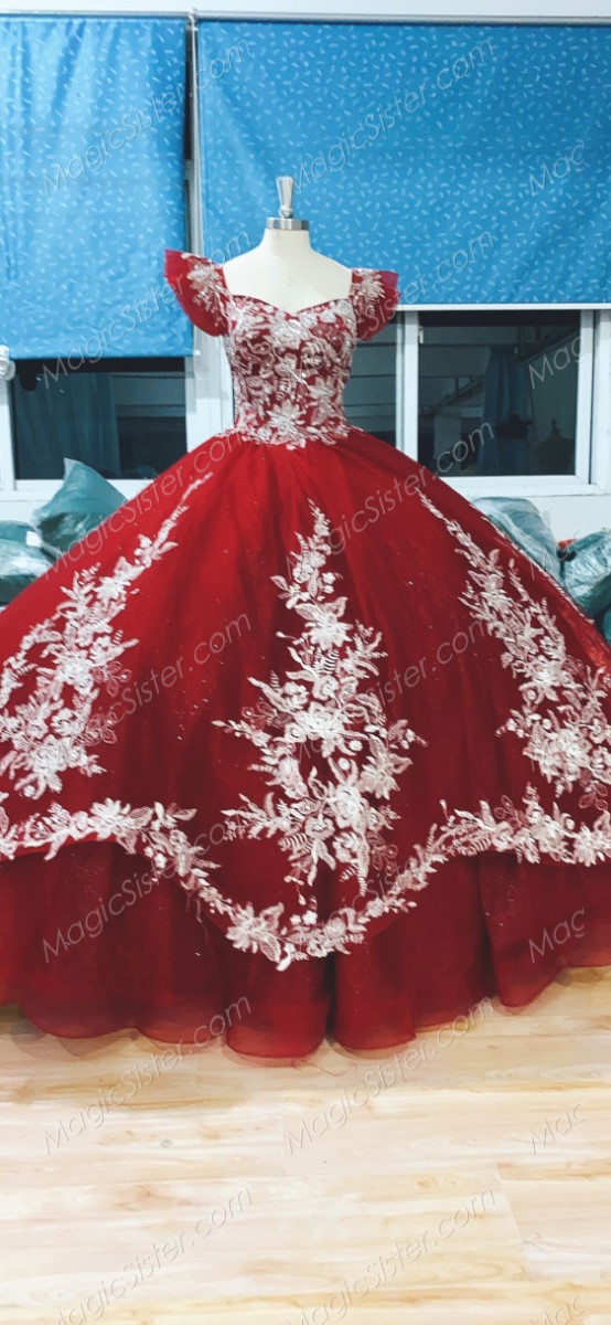 Instock 3D Flowers Quinceanera dresses