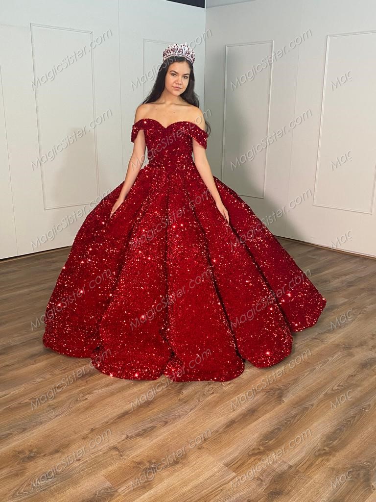 Instock Sequins Quinceanera dresses