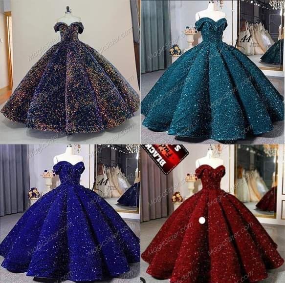 Instock Sequins Quinceanera dresses