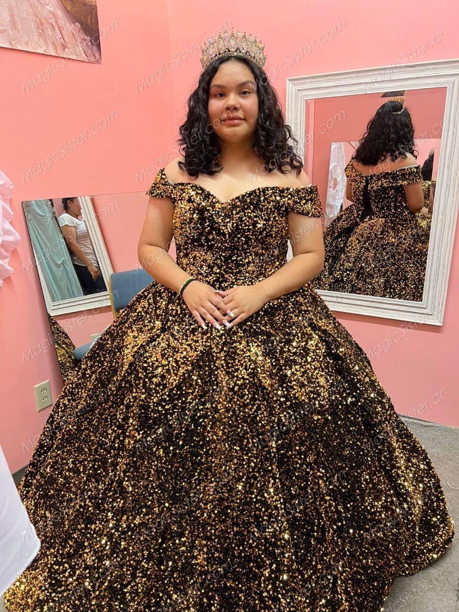 Instock Sequins Quinceanera dresses