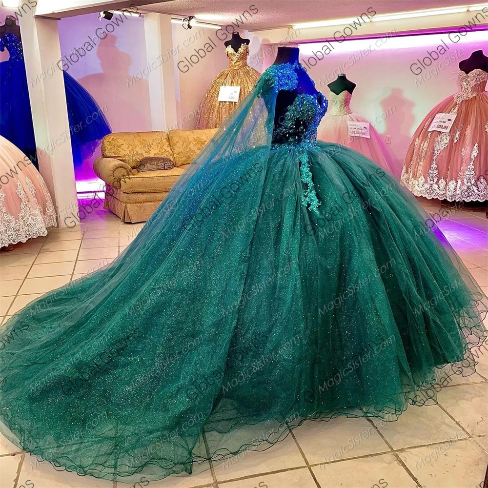 Instock 3D Flowers Quinceanera dresses