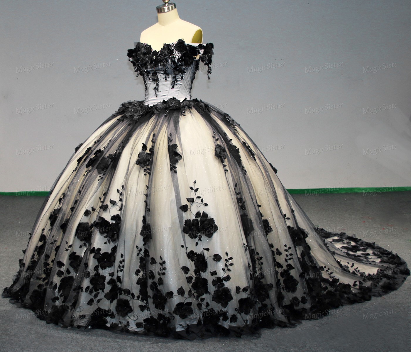 3D Flowers Quinceanera dresses
