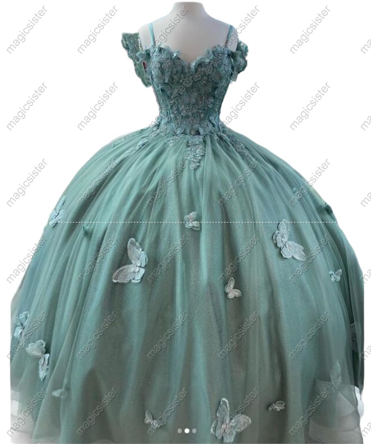 Instock Butterfly Quinceanera Dresses
