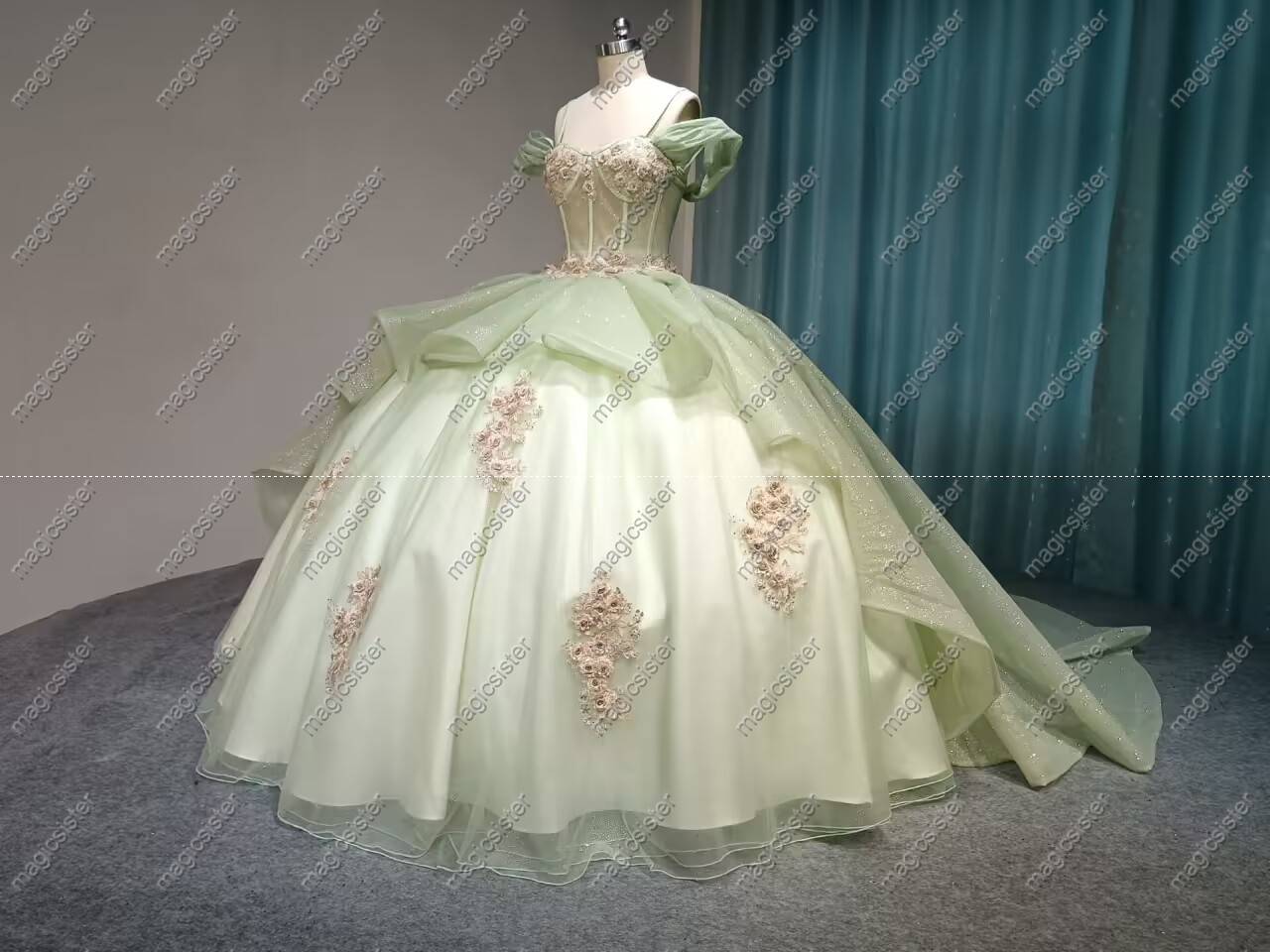 Top Selling Sage Instock Quninceanera Dress