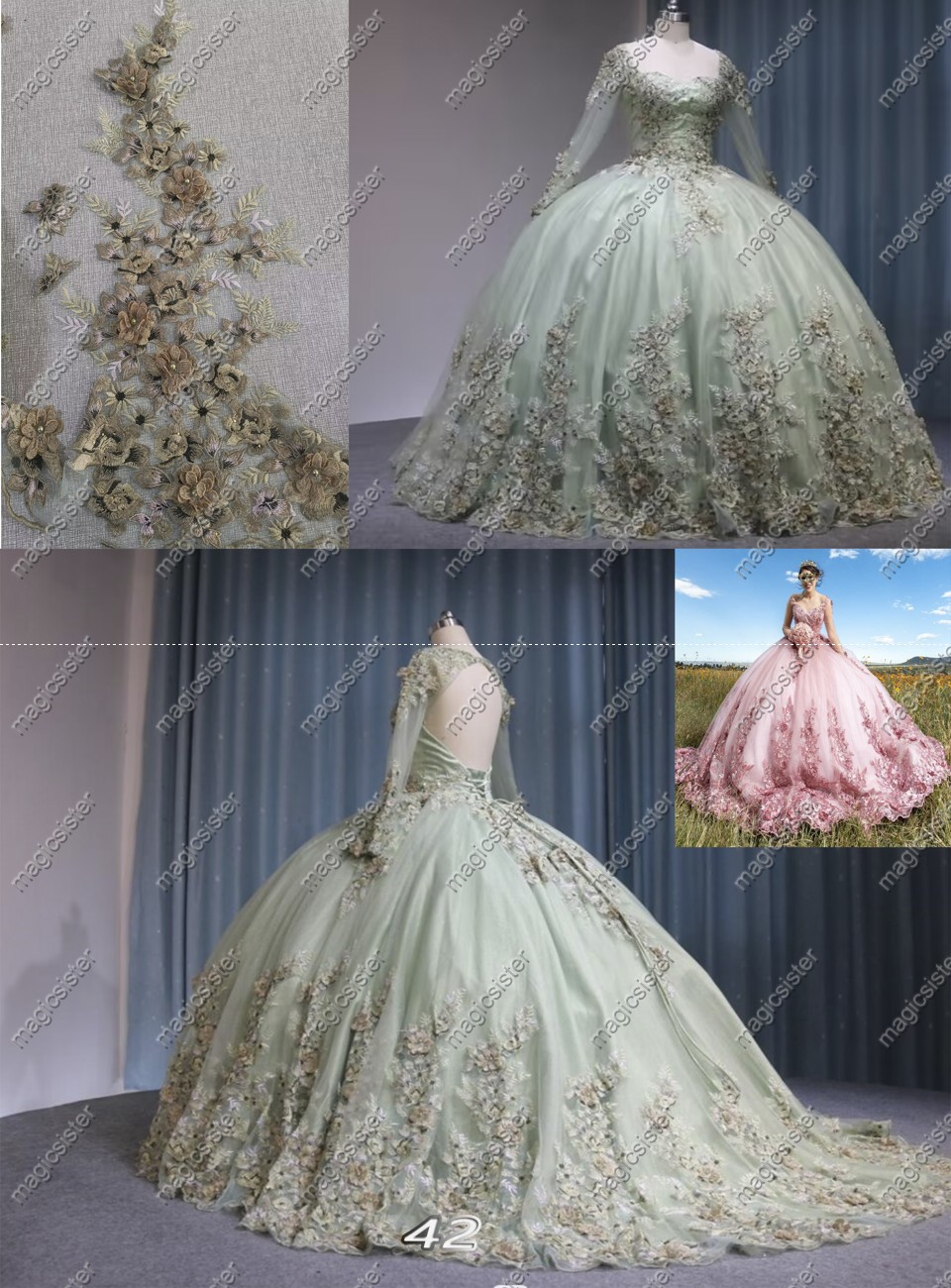 Instock Factory Wholesale Quninceanera Dress