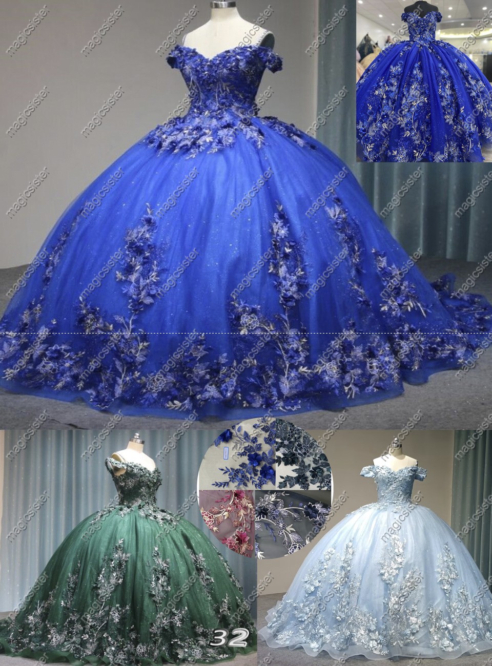 Instock Factory Wholesale Quninceanera Dress