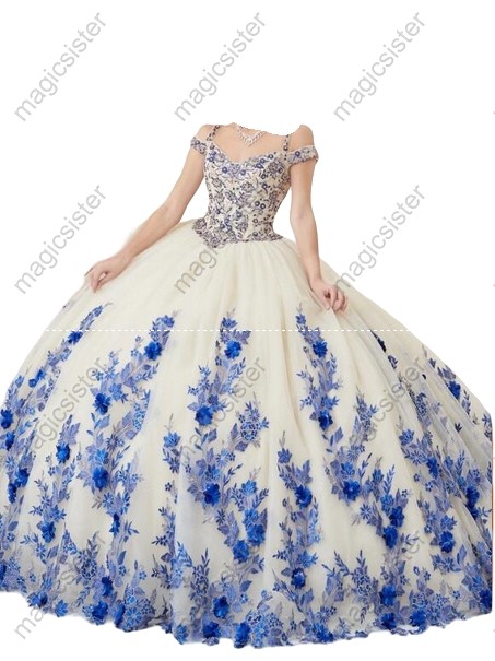 Instock Factory Lace Embroidery Quinceanera Dress