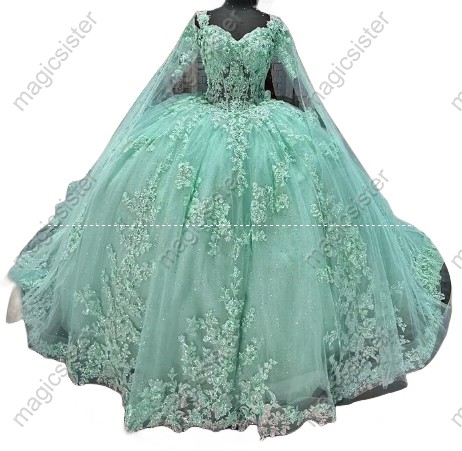 Pretty Princess Ruffled Quinceanera Dress