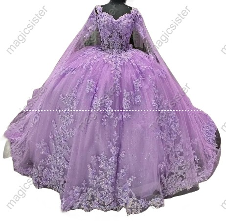 Pretty Princess Ruffled Quinceanera Dress