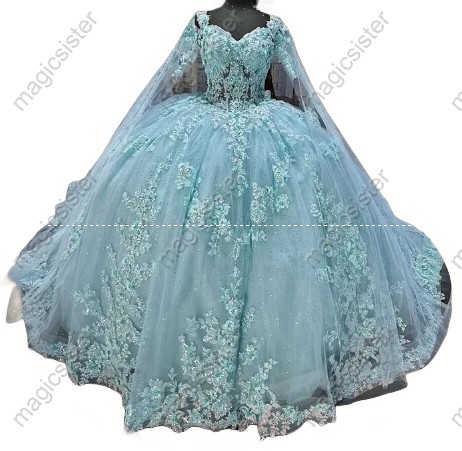 Pretty Princess Ruffled Quinceanera Dress