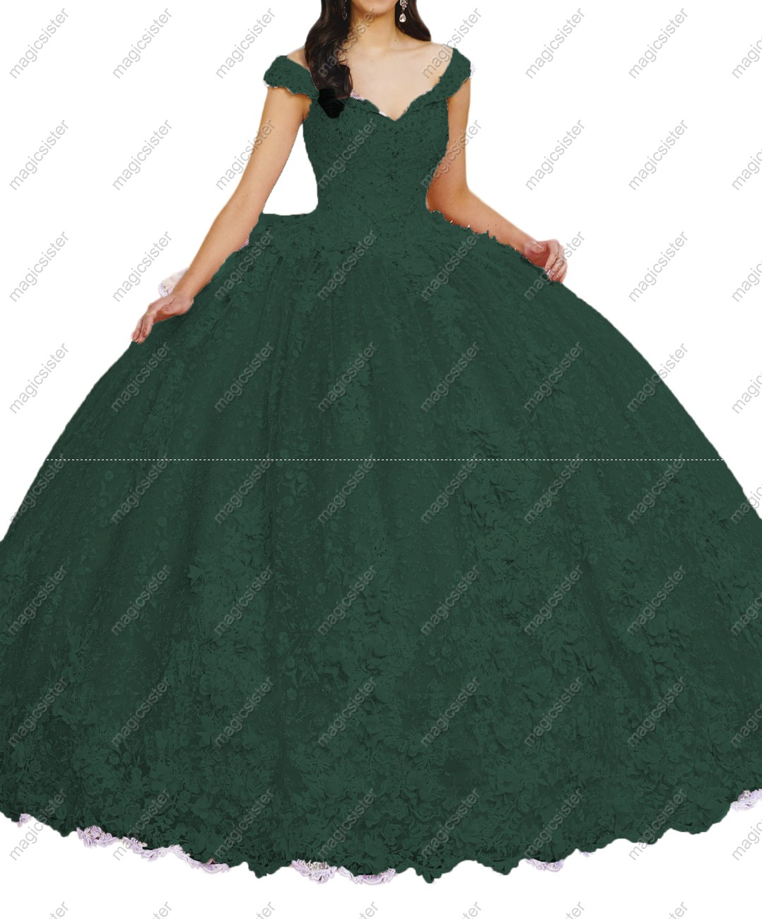 Emerald Green Topselling Customized Quinceanera Dress