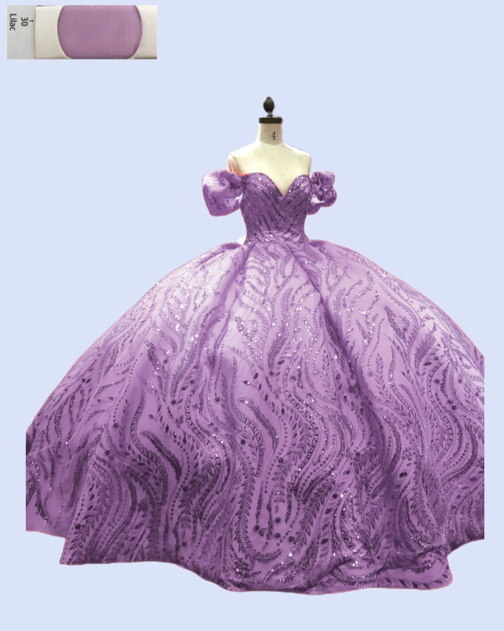 Fashionable Factory Wholesale Sequins Quinceanera Dress