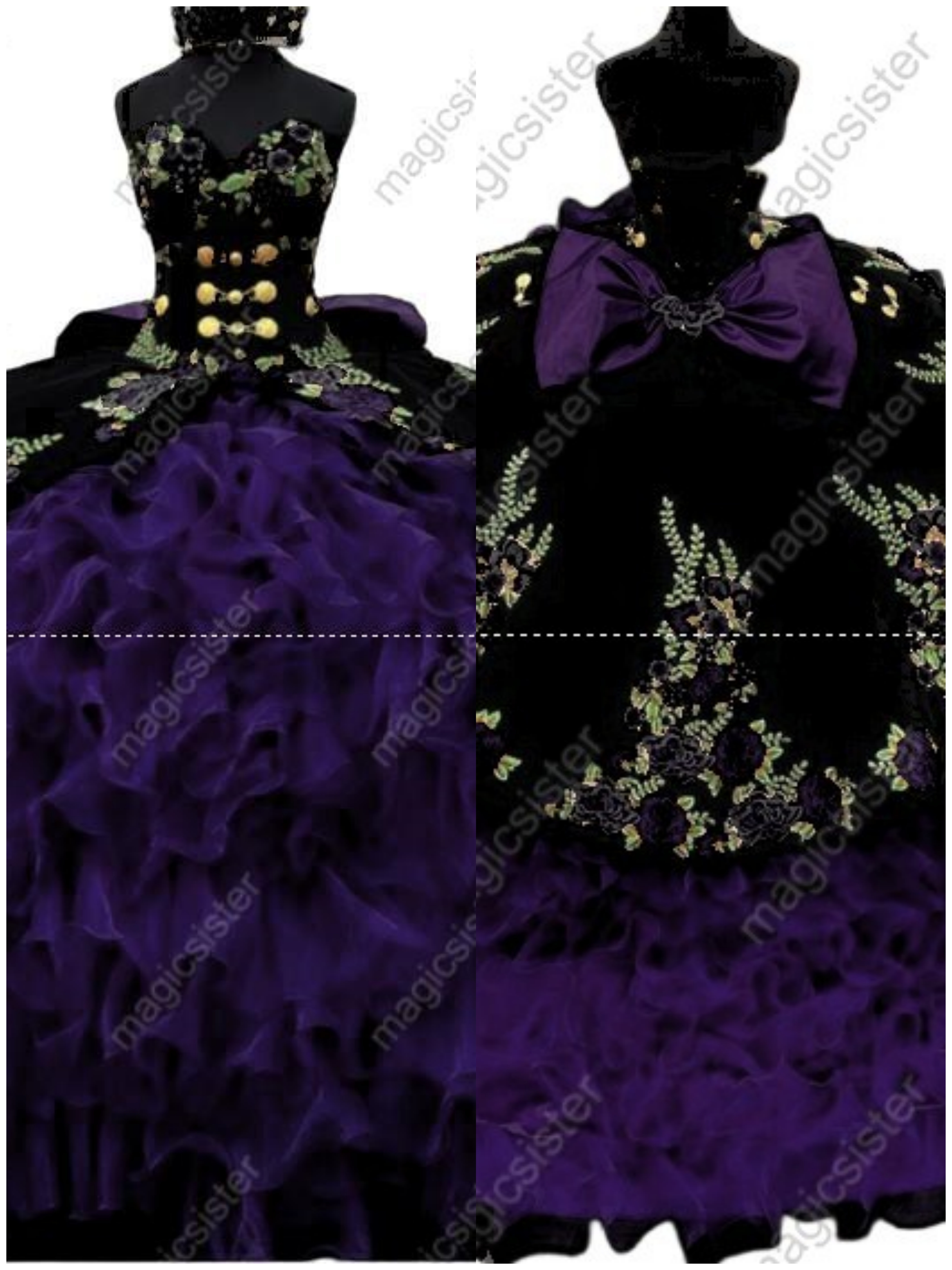 Hotselling Embroidery Charro Quinceanera Dress