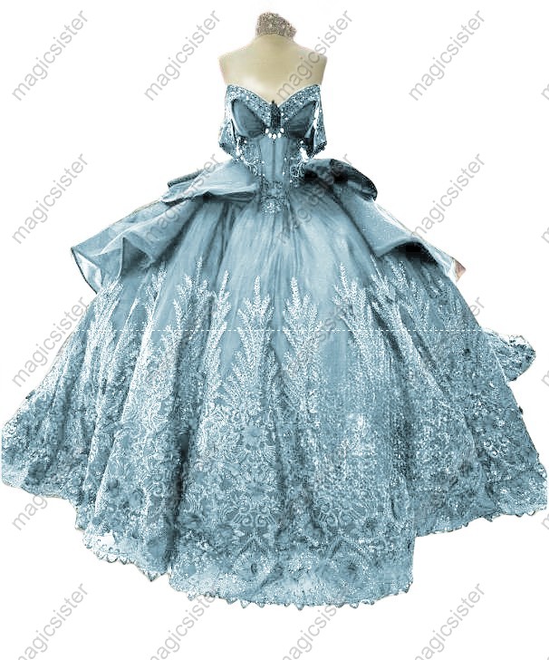 Superhot Factory Wholesale 3D Flowers Sequined Quinceanera Dress
