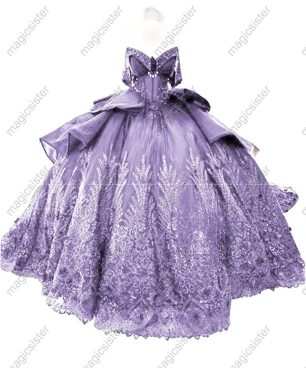 Superhot Factory Wholesale 3D Flowers Sequined Quinceanera Dress