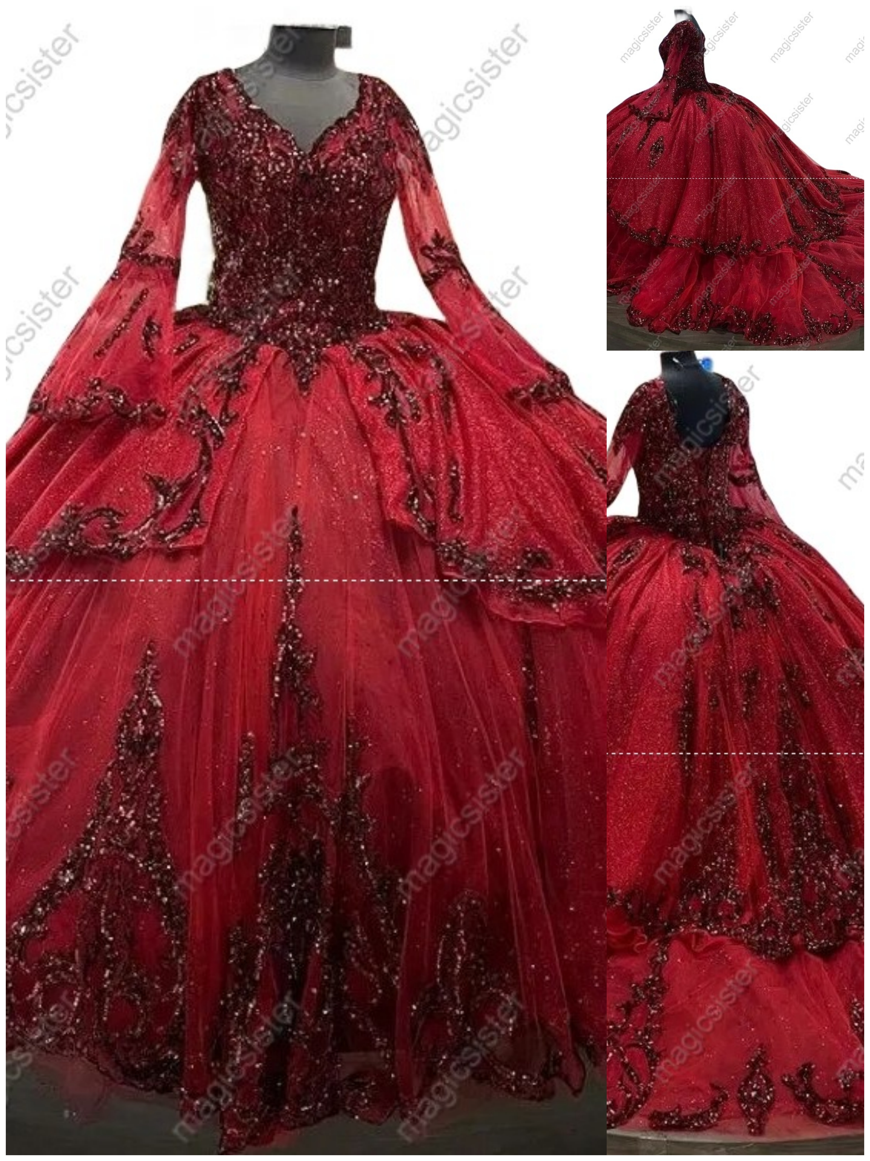 Gorgeous Glitter Factory Wholesale Quinceanera Dress