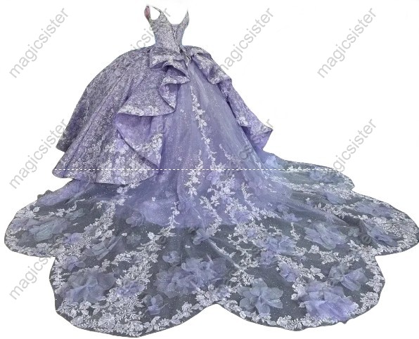 Luxury Factory Wholesale 3D Flower Quinceanera Dress