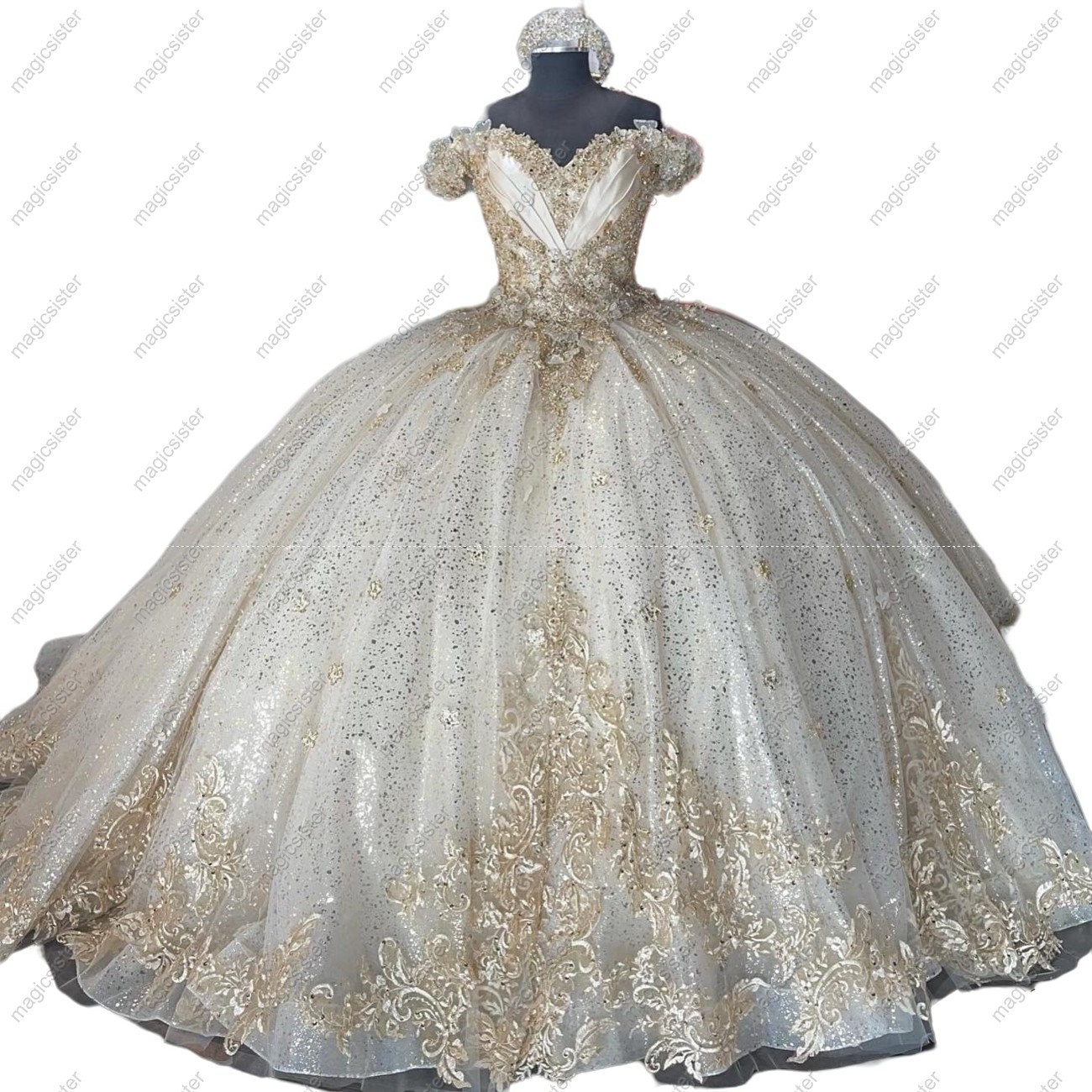 Gorgeous Glitter Factory Wholesale Quinceanera Dress