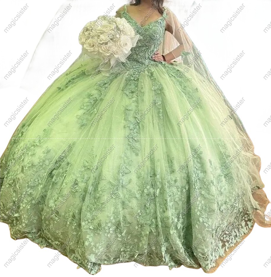 New Style Butterfly Quinceanera Dress