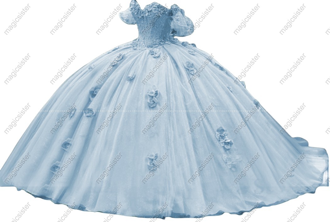 Elegant Factory Wholesale 3D Flower Quinceanera Dress