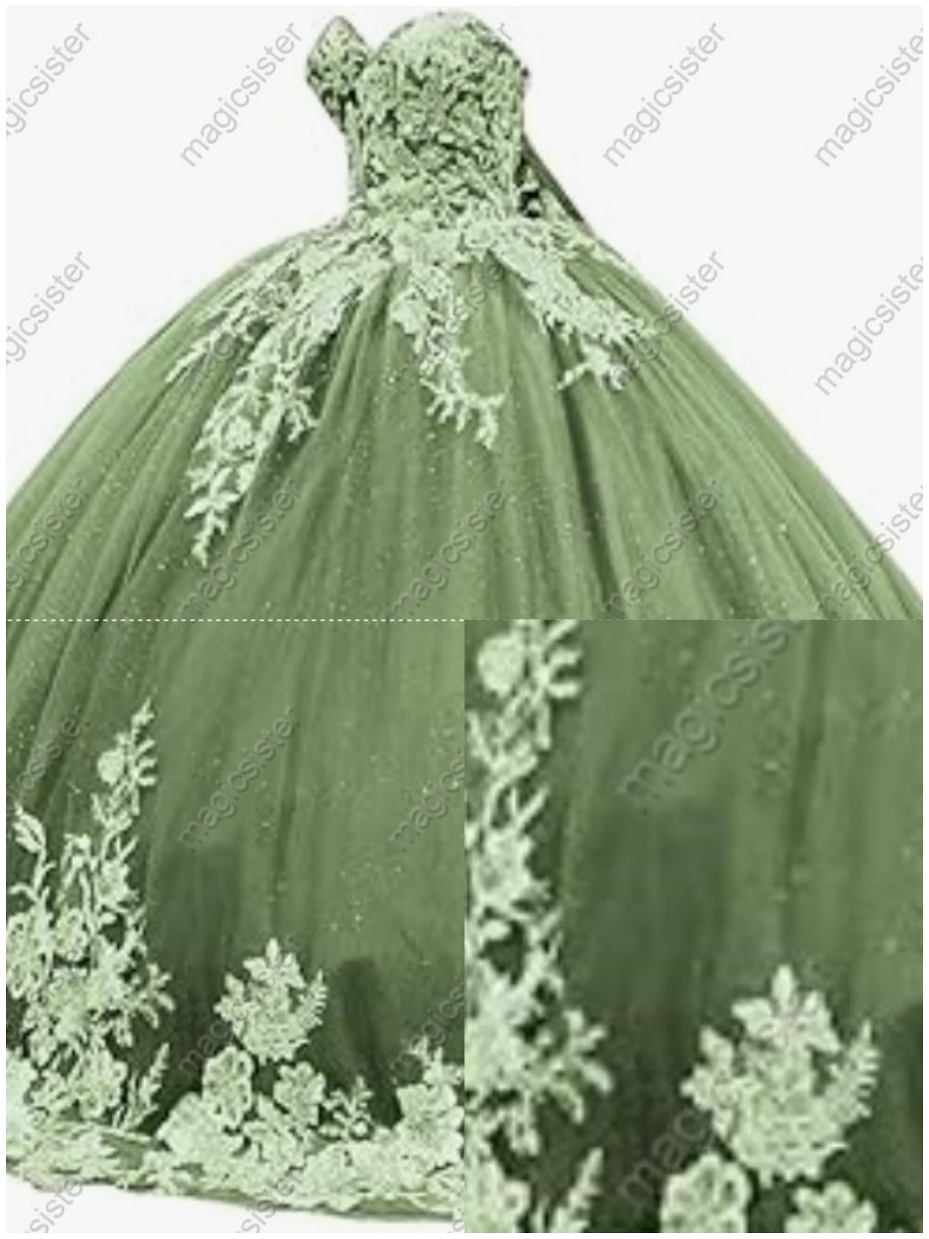 Factory Wholesale Fashionable Sequins Quinceanera Dress