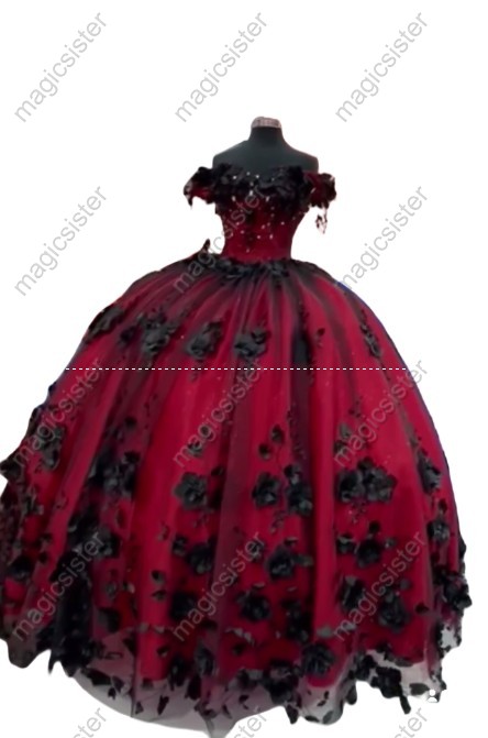 Luxury Factory Wholesale 3D Flower Quinceanera Dress