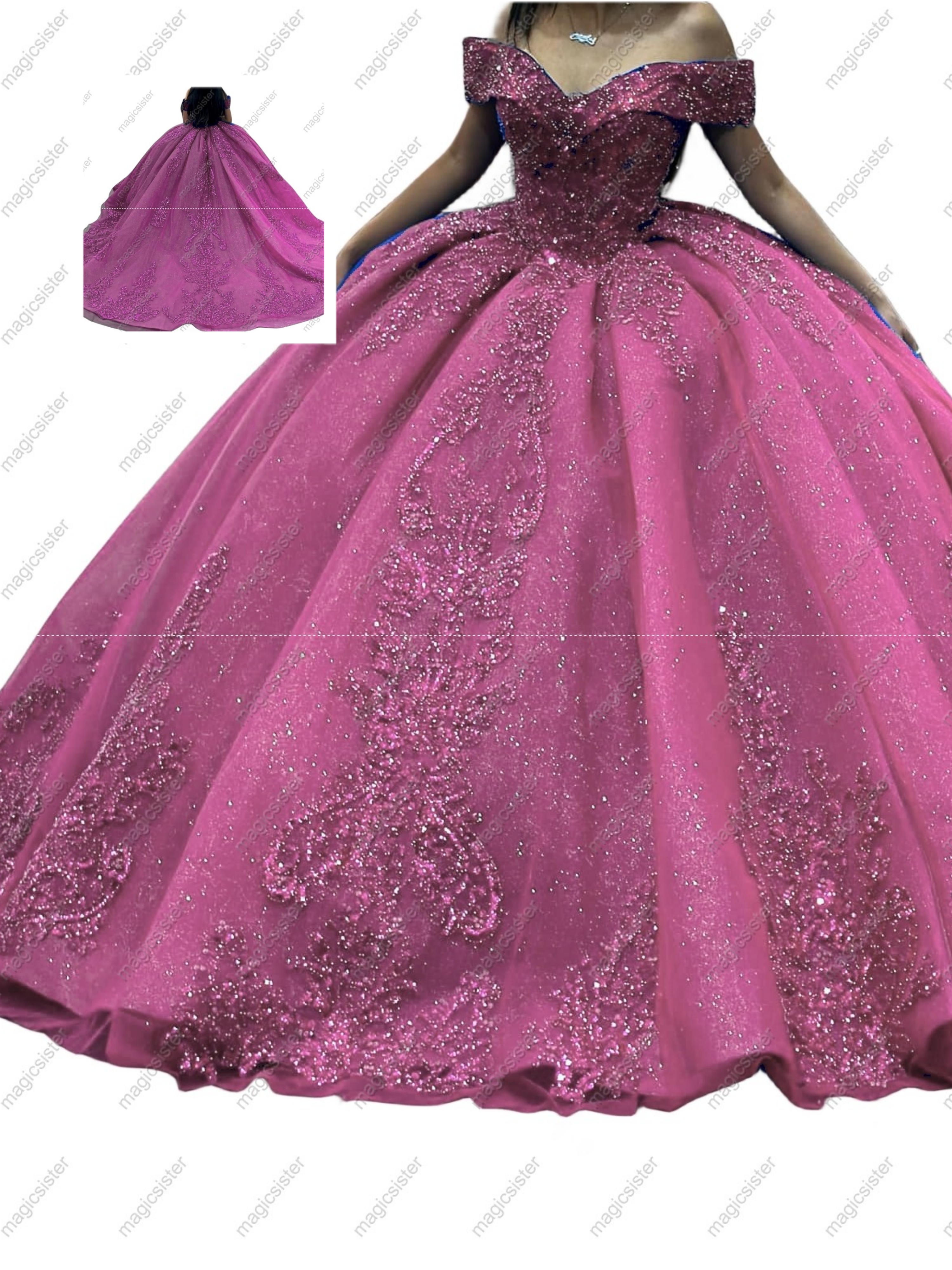 Factory Wholesale Fashionable Sequins Quinceanera Dress
