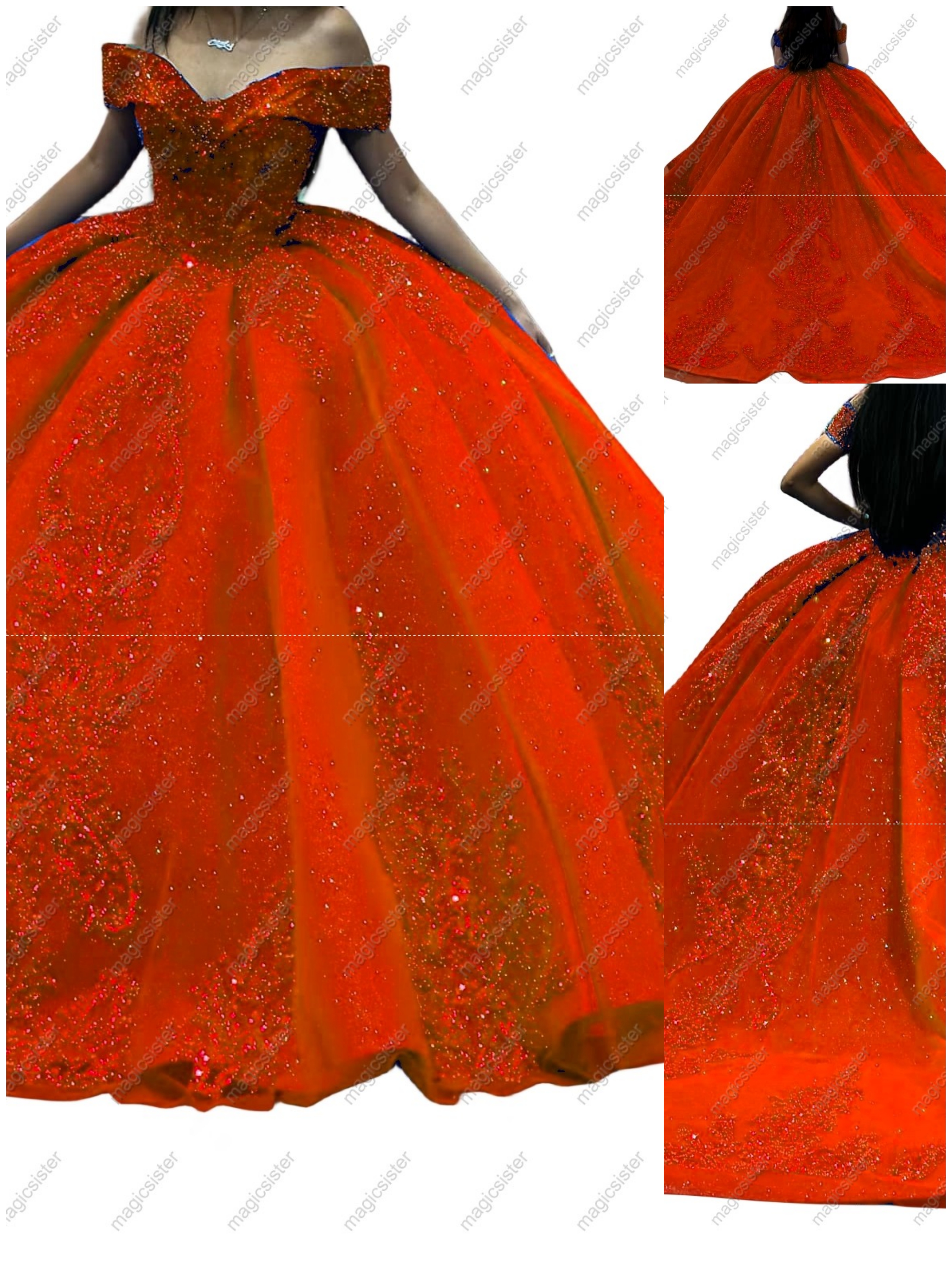 Factory Wholesale Fashionable Sequins Quinceanera Dress