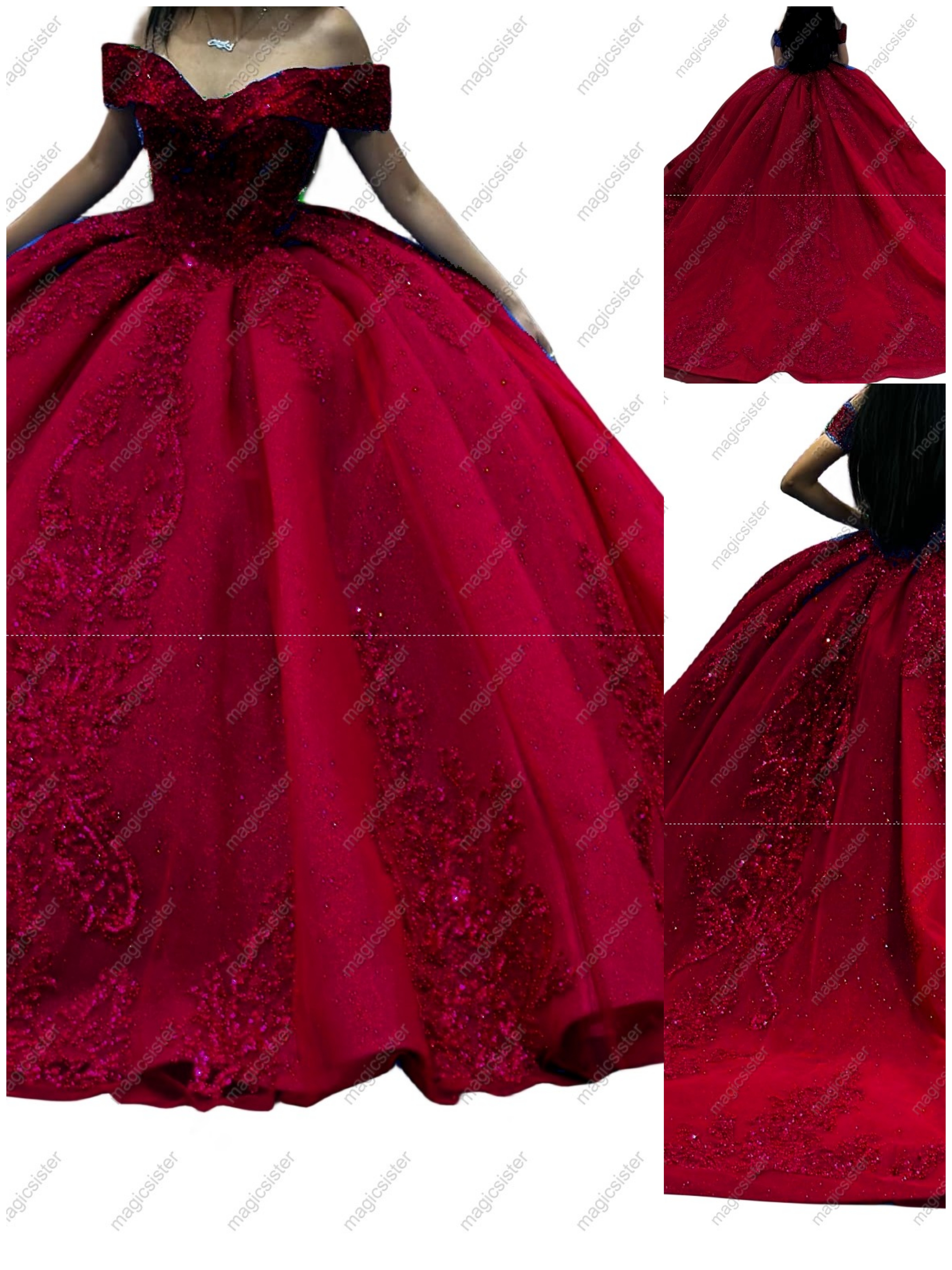 Factory Wholesale Fashionable Sequins Quinceanera Dress