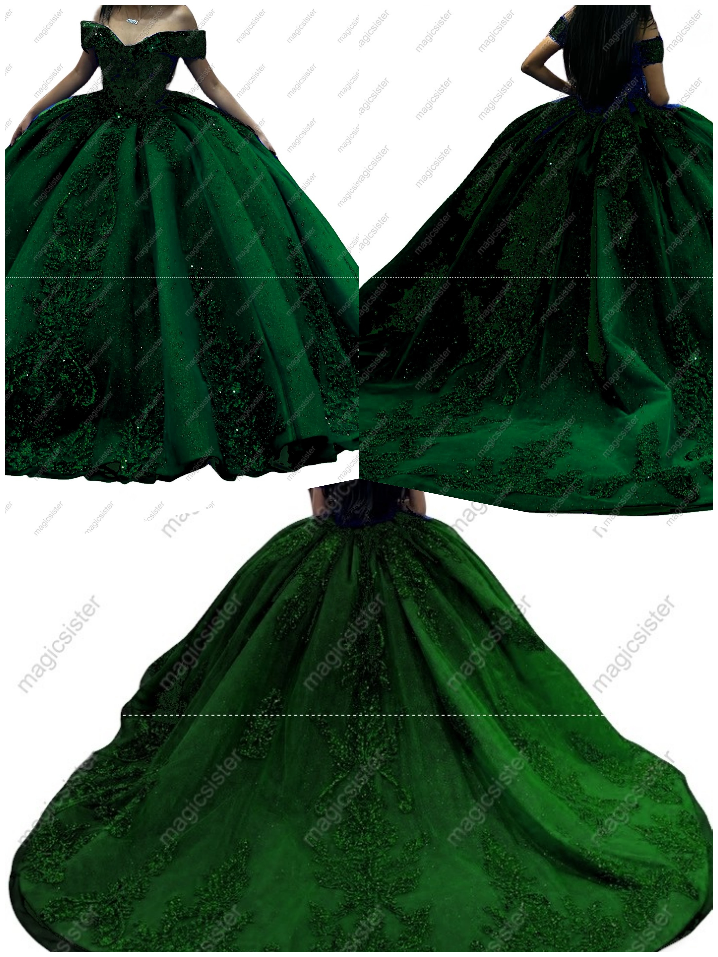 Factory Wholesale Fashionable Sequins Quinceanera Dress