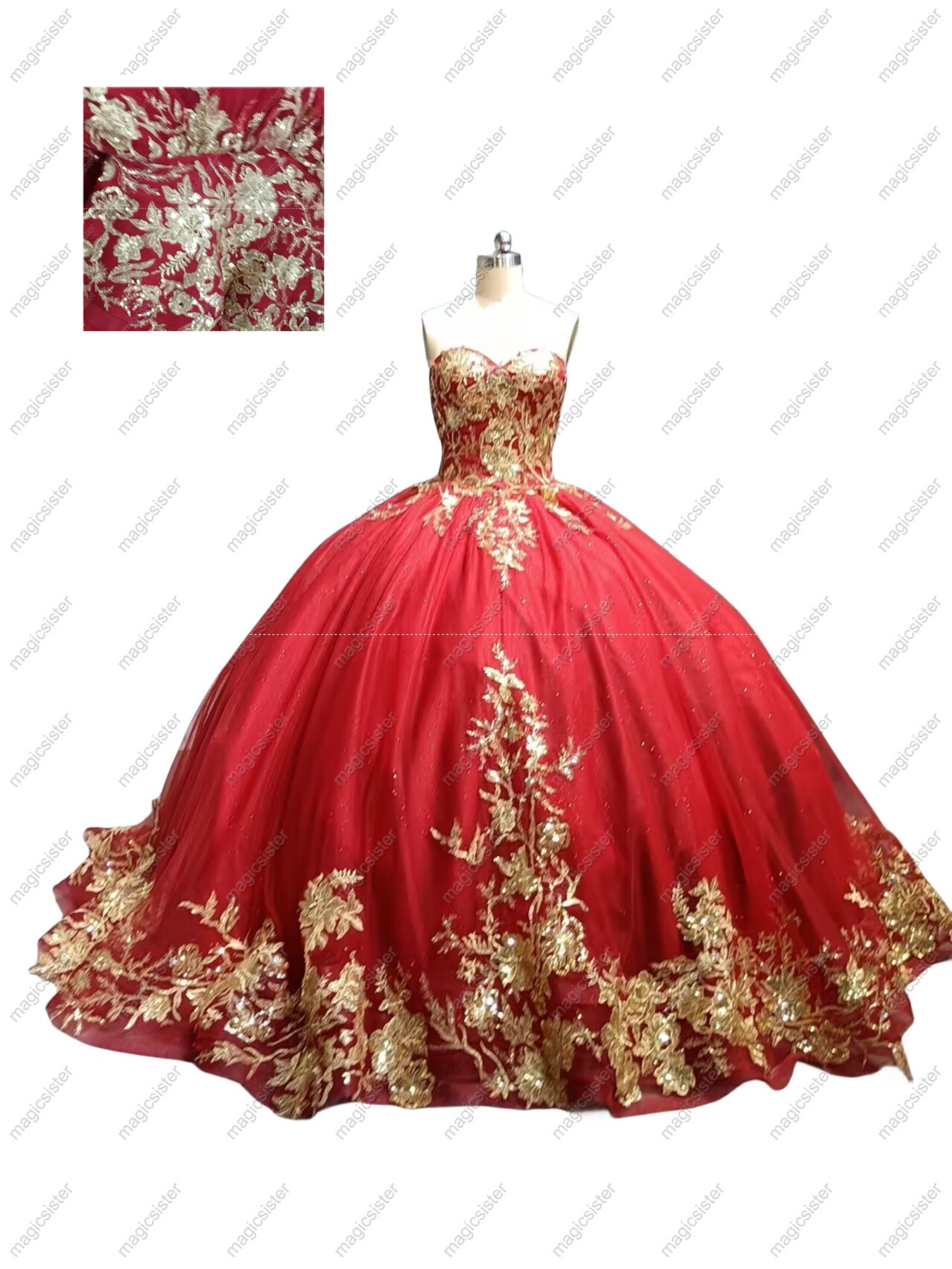 Factory Wholesale Fashionable Sequins Quinceanera Dress