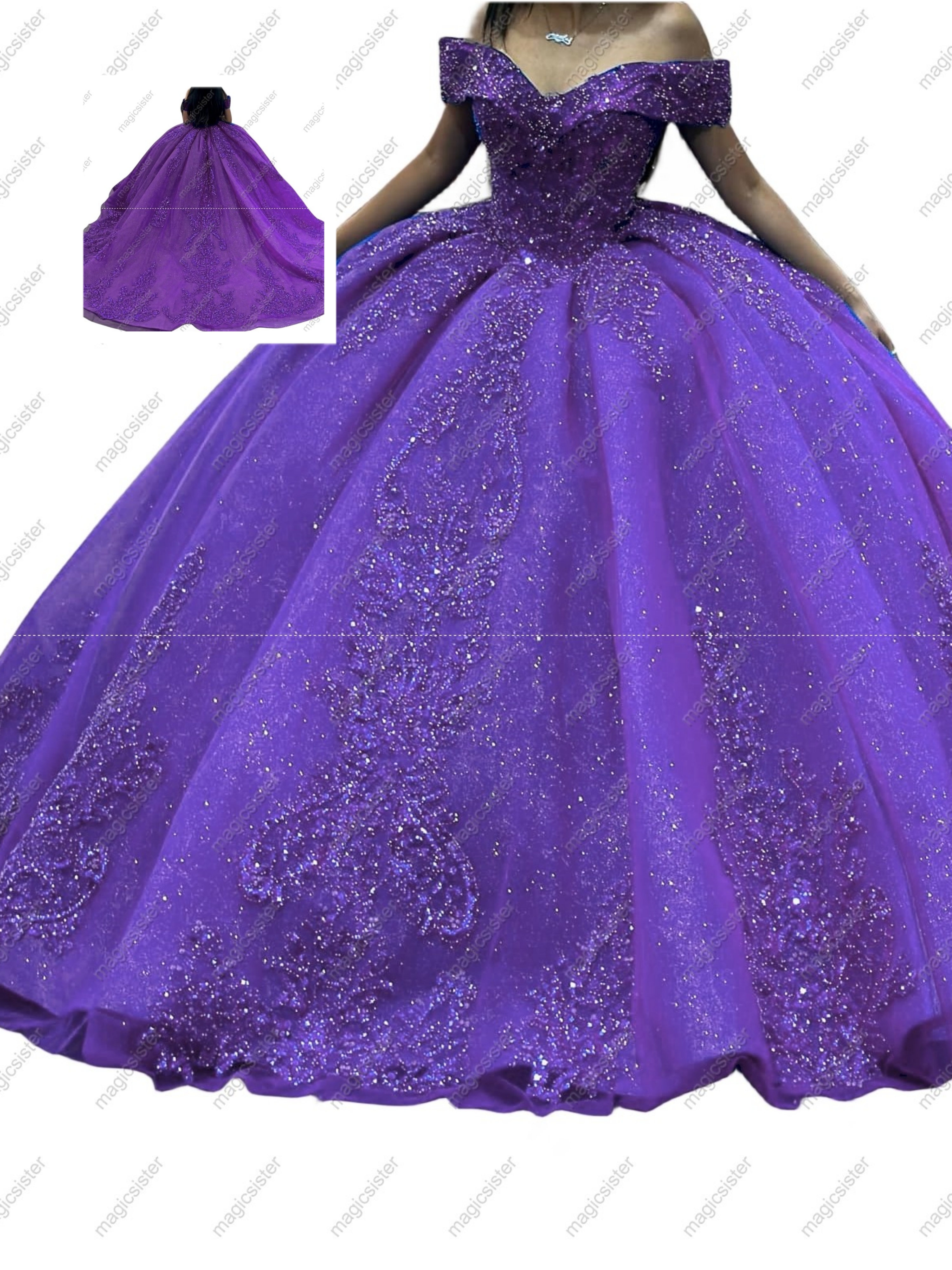 Factory Wholesale Fashionable Sequins Quinceanera Dress