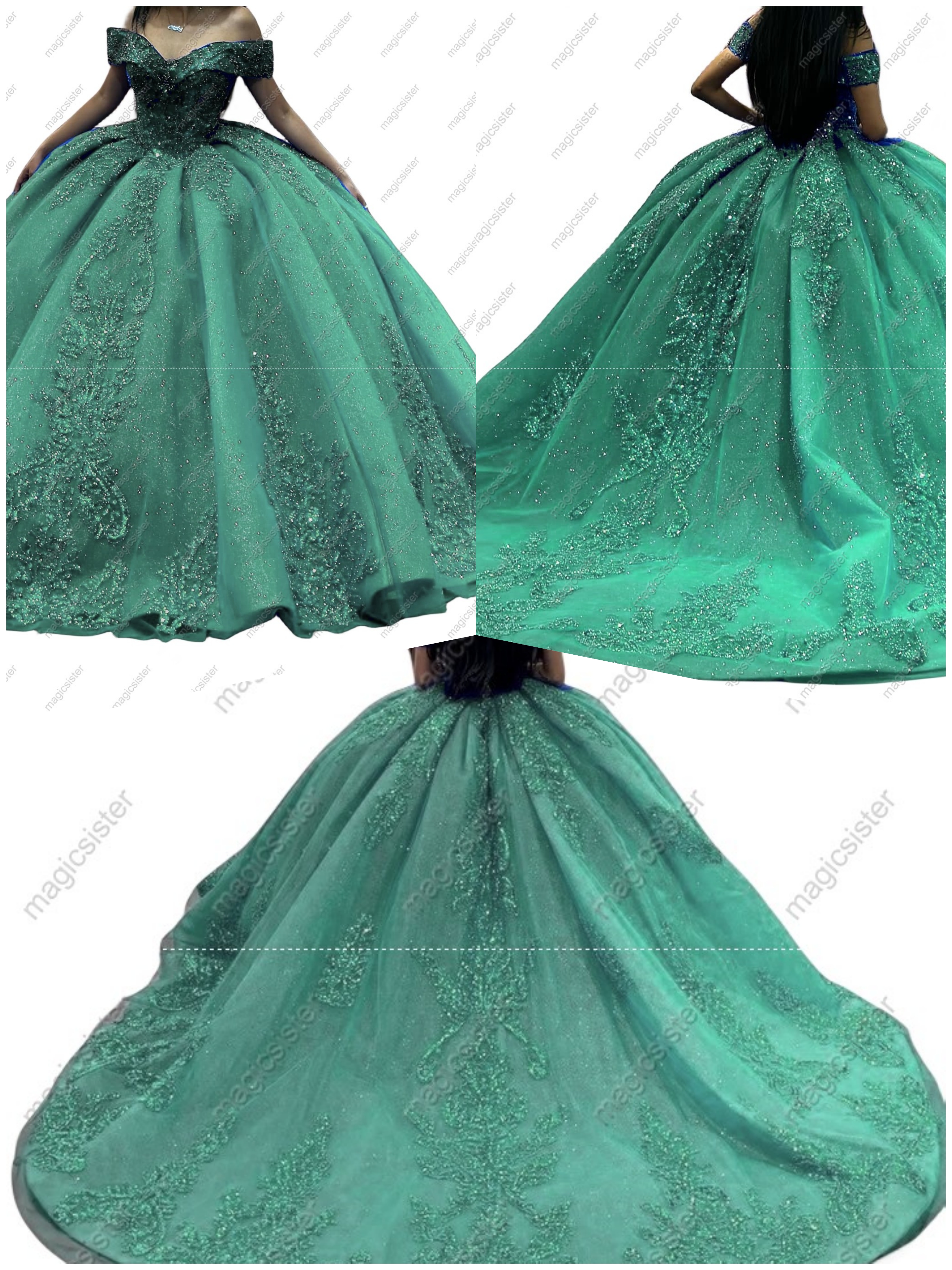 Factory Wholesale Fashionable Sequins Quinceanera Dress