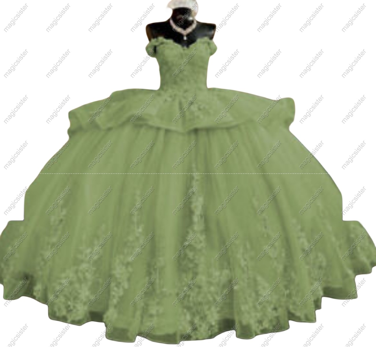Luxurious Factory Wholesale Floral Appliques Quinceanera Ball Gowns