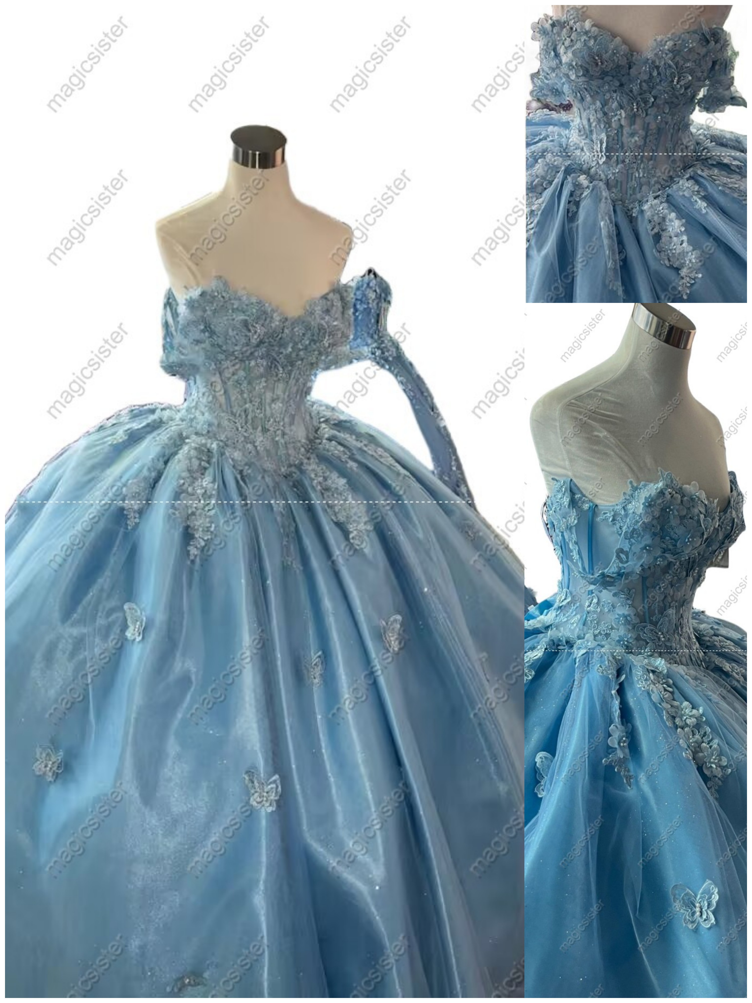New Style Butterfly Quinceanera Dress