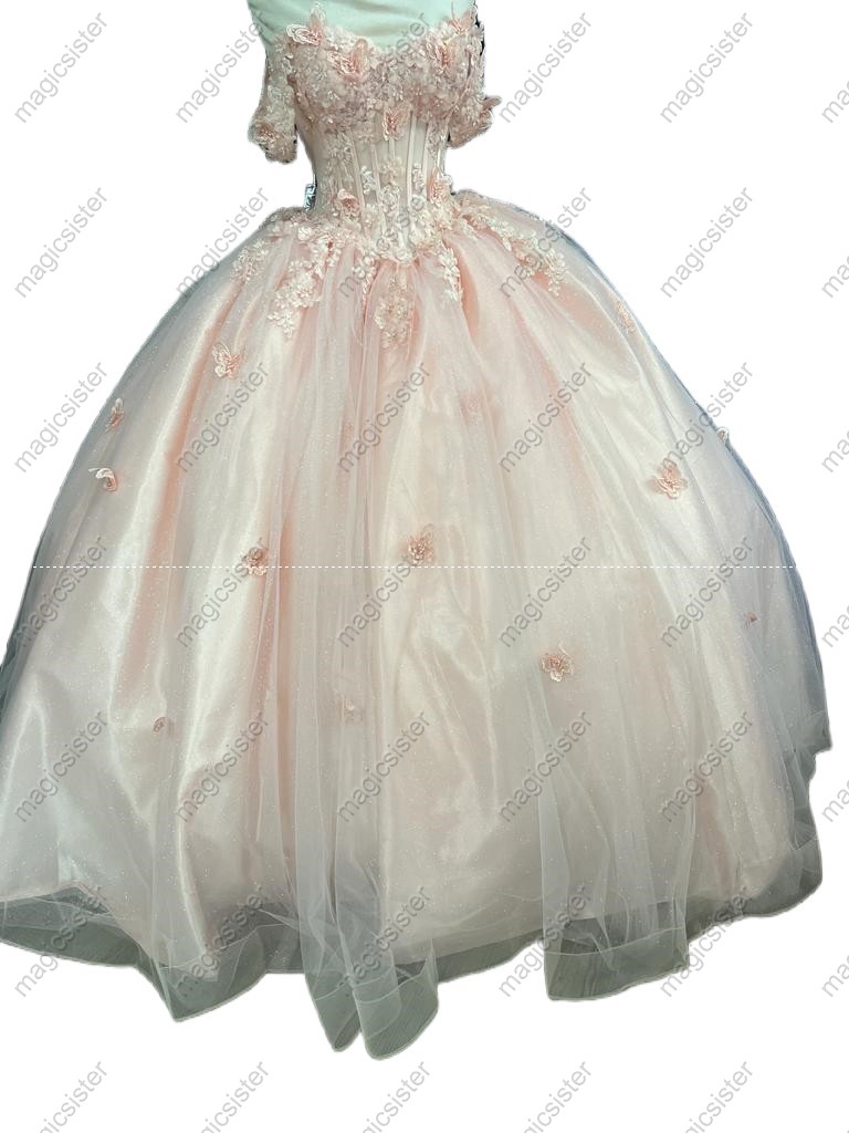 Blush Superhot Butterfly Quinceanera dresses
