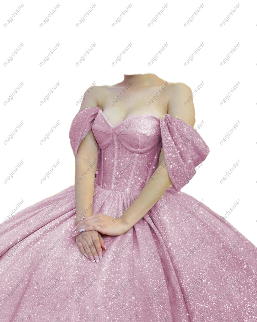 Unique Luxury Glitter Quinceanera Dresses