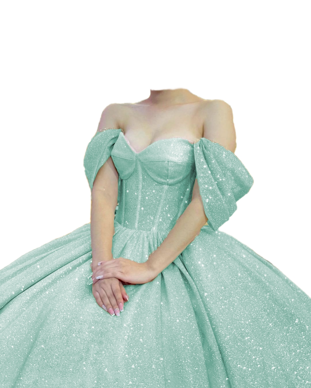 Unique Luxury Glitter Quinceanera Dresses