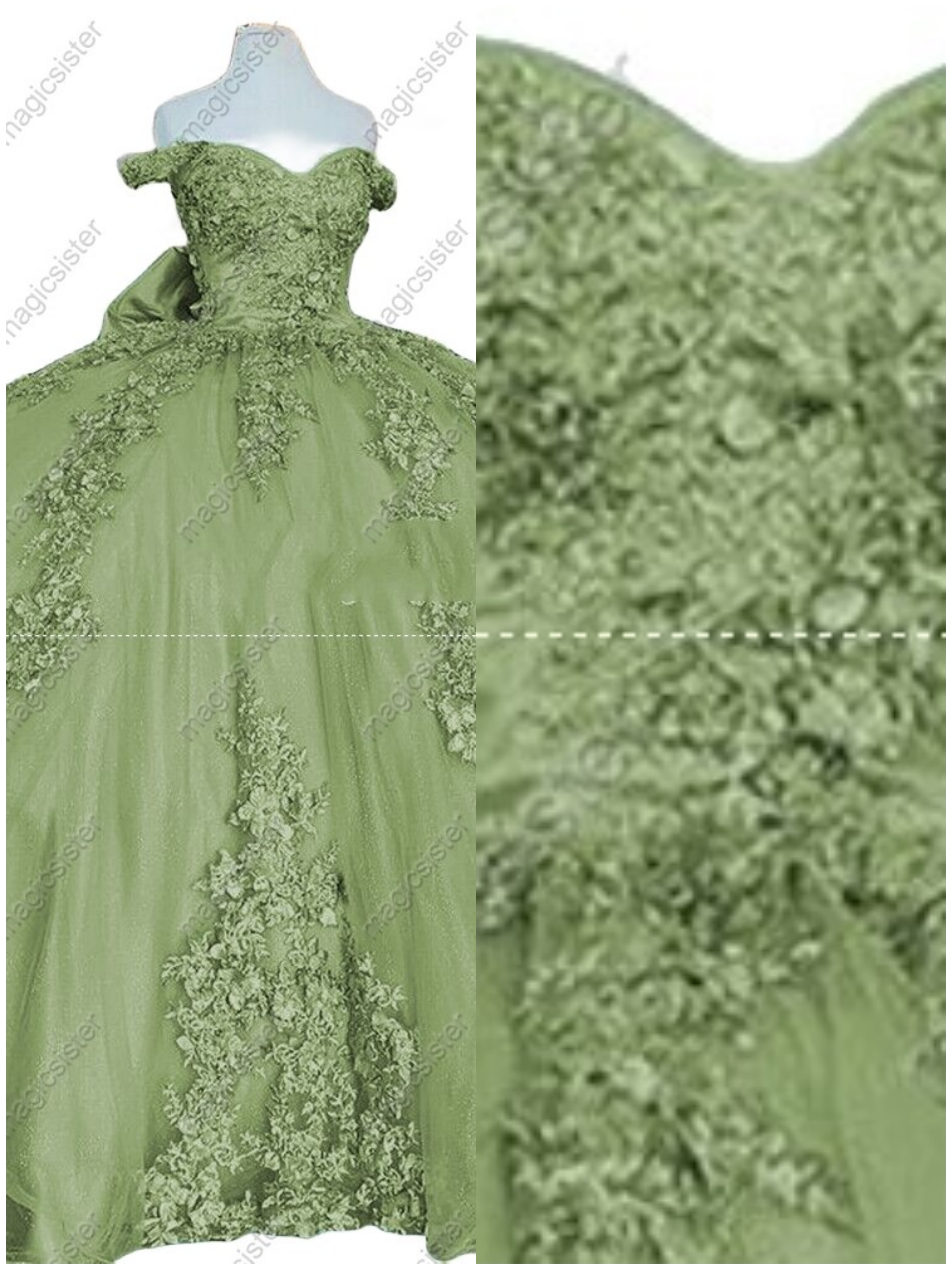 Luxurious Factory Wholesale Floral Appliques Quinceanera Ball Gowns