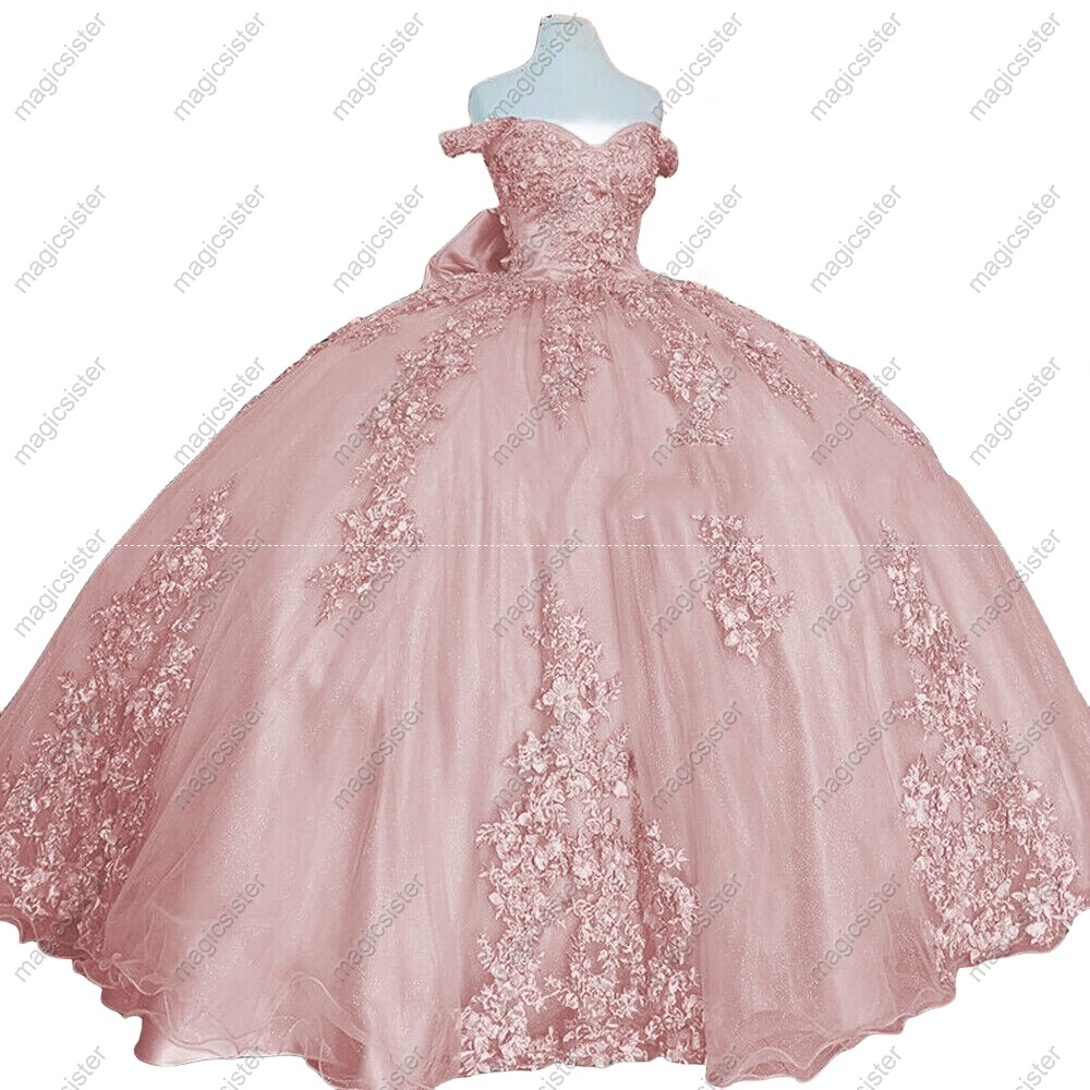 Blush Factory Wholesale Floral Appliques Quinceanera Ball Gowns