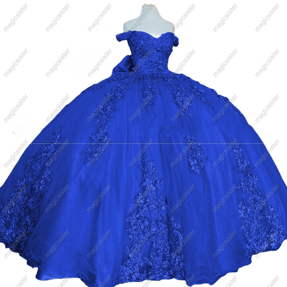 Luxurious Factory Wholesale Floral Appliques Quinceanera Ball Gowns
