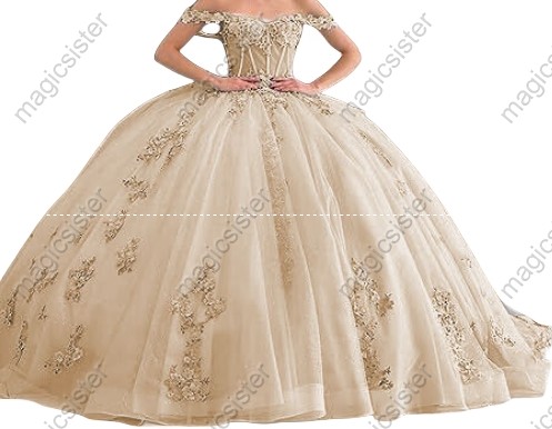 Factory Wholesale Instock 3D embroidered multi color flower lace Quinceanera Dress