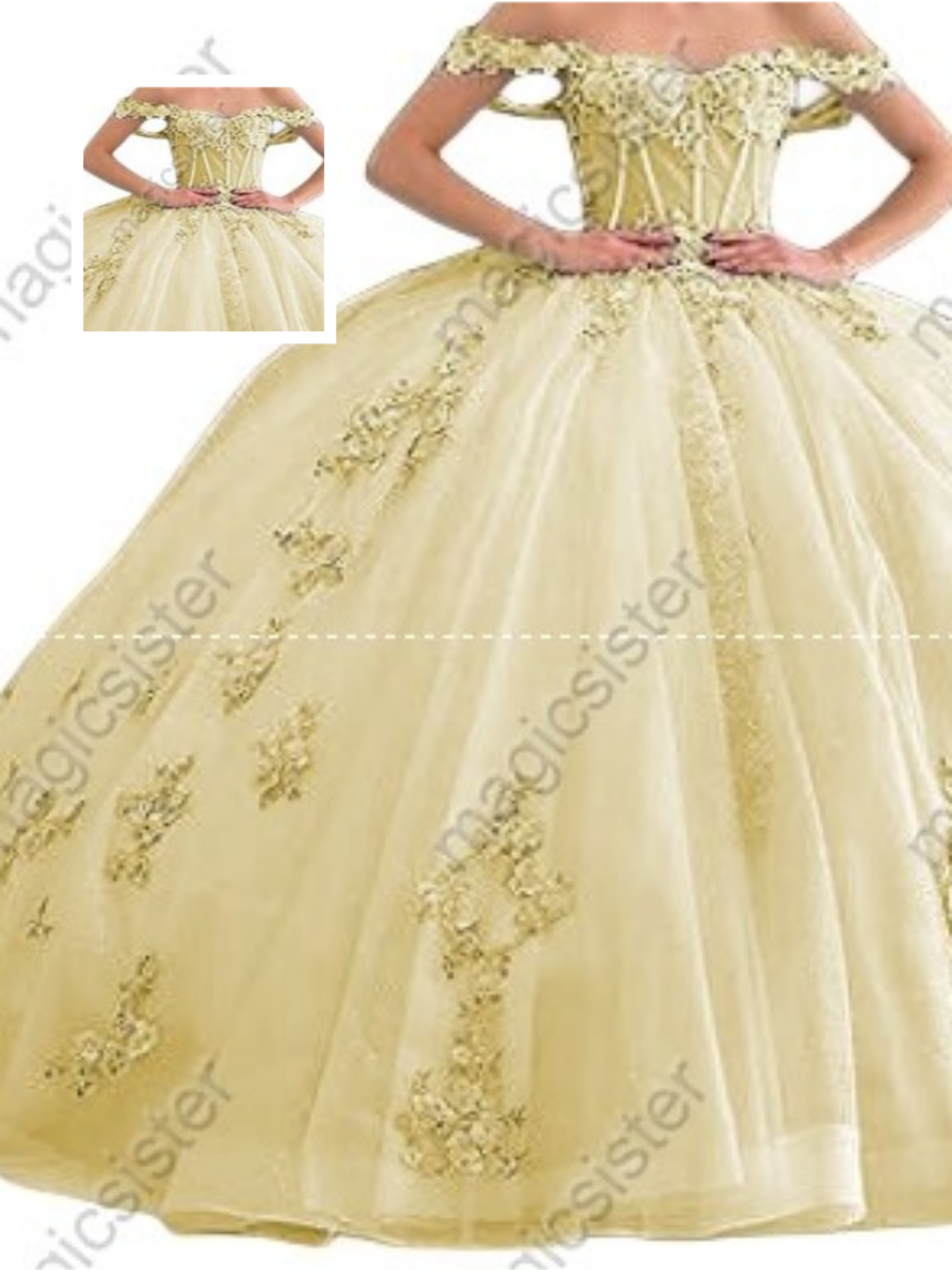 Factory Wholesale Instock 3D embroidered multi color flower lace Quinceanera Dress