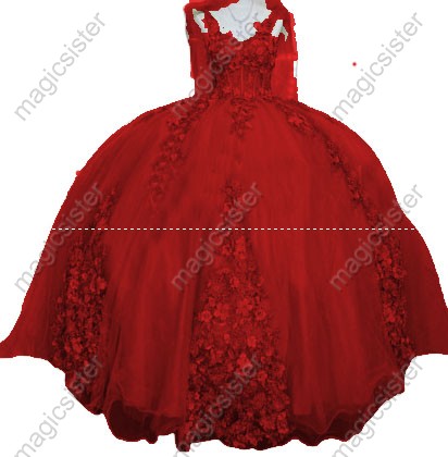 Customized Factory Wholesale 3D Floral Quinceanera Dress