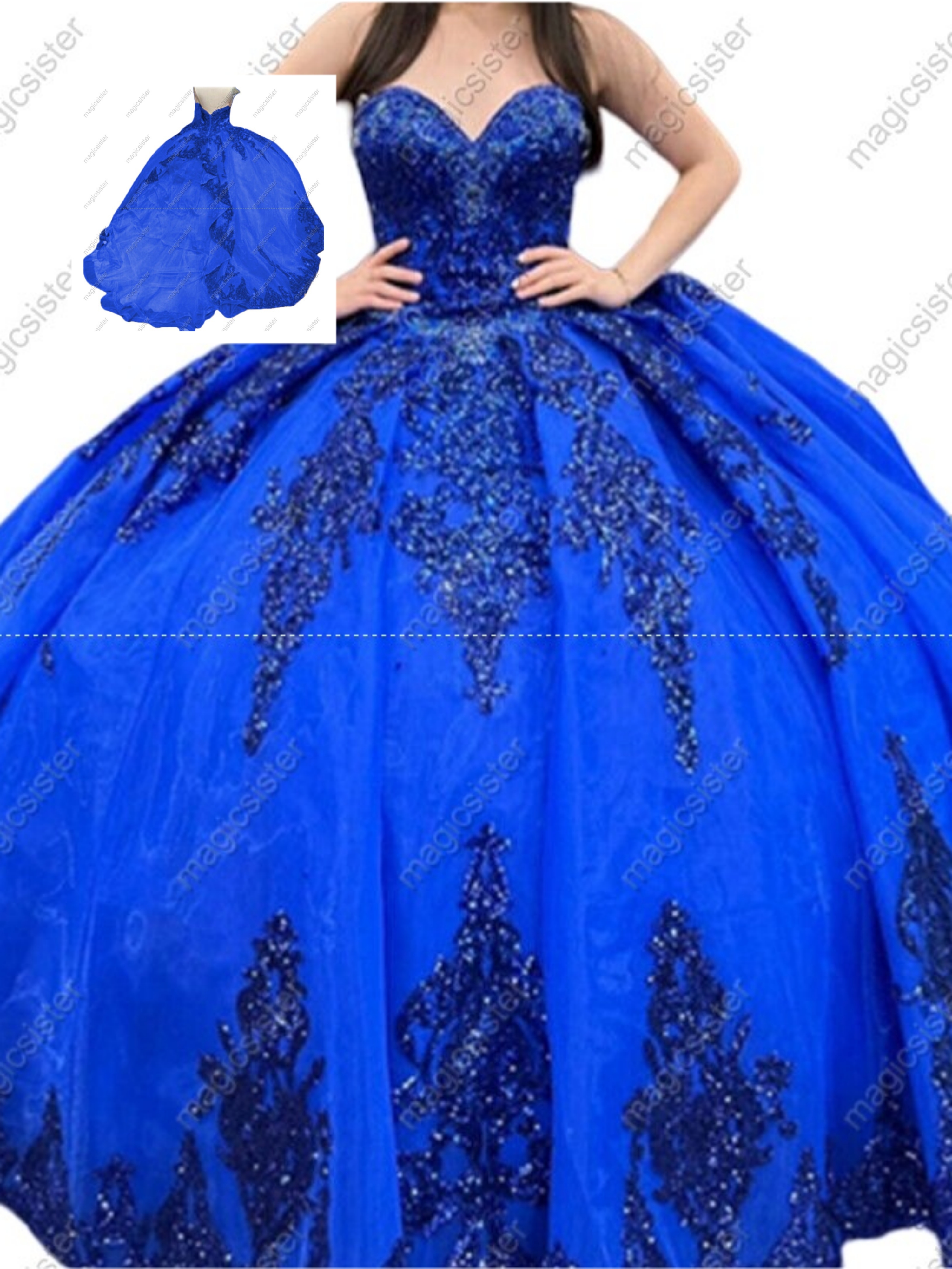 Factory Wholesale Fashionable Sequins Quinceanera Dress