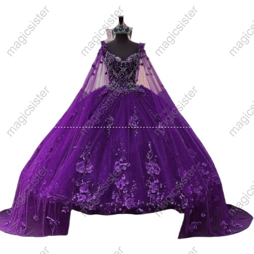 Luxury Factory Wholesale 3D Flower Quinceanera Dress