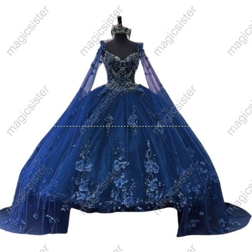 Luxury Factory Wholesale 3D Flower Quinceanera Dress