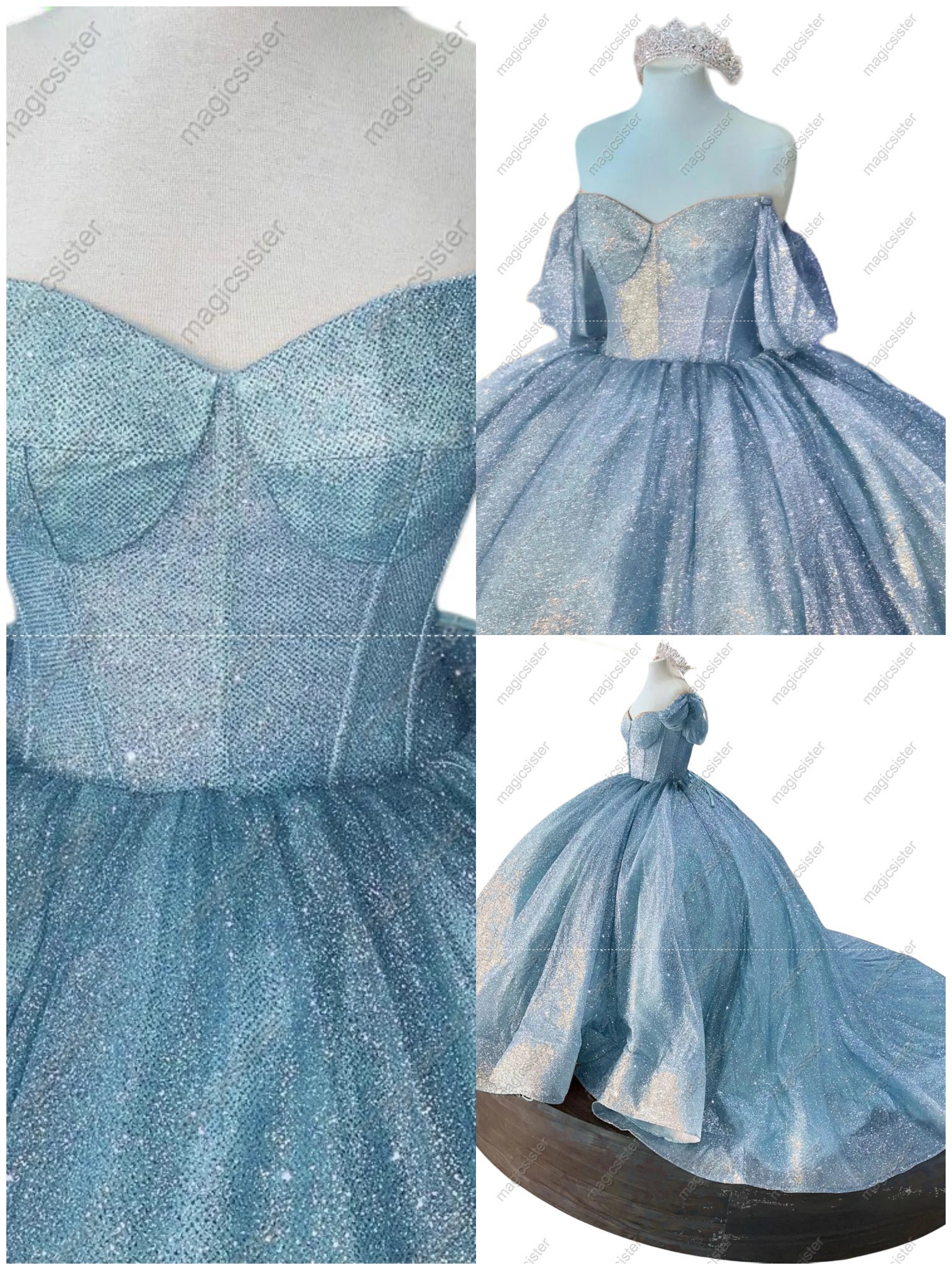 Unique Factory Wholesale Glitter Quinceanera Dresses