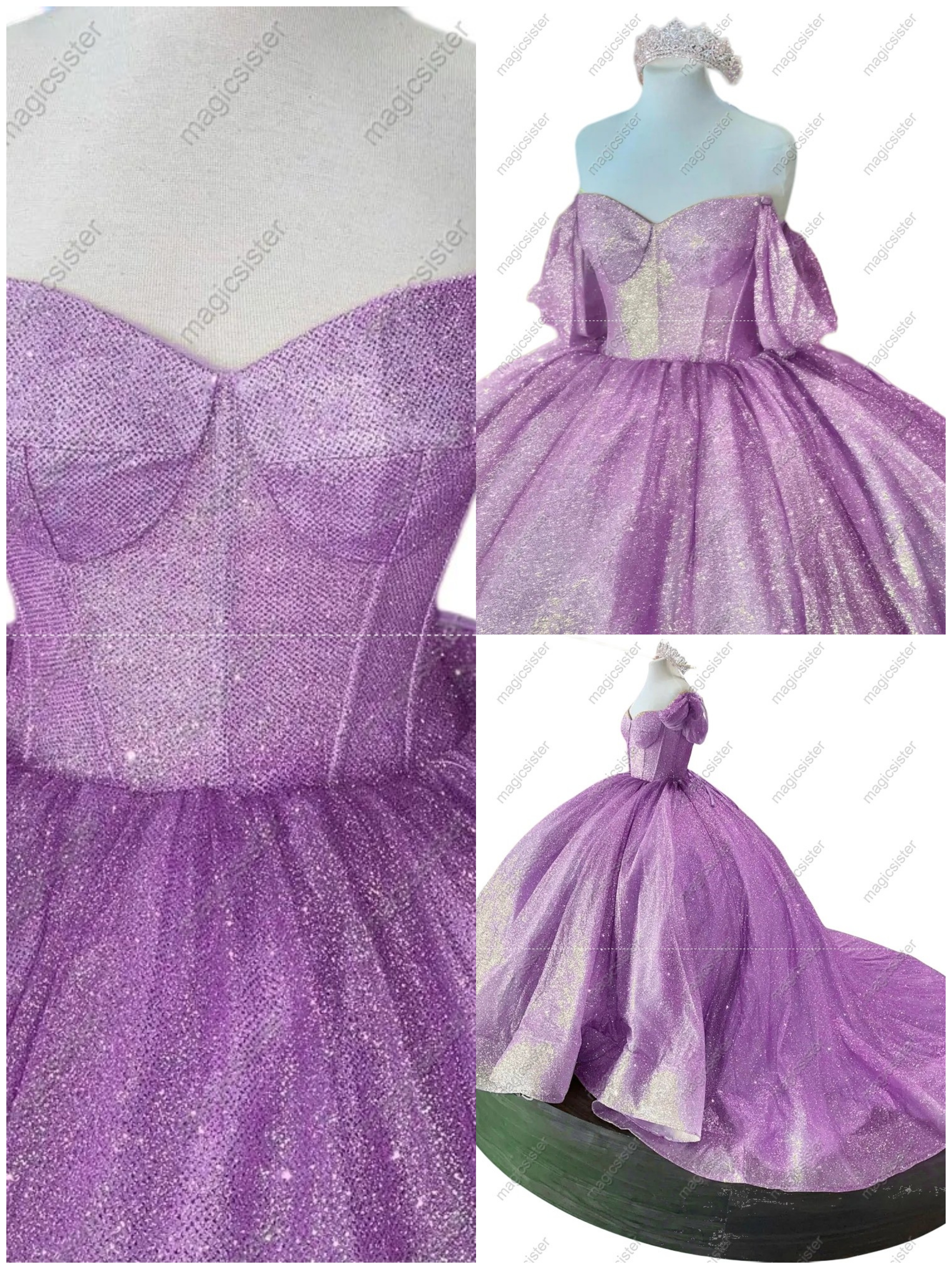 Unique Factory Wholesale Glitter Quinceanera Dresses
